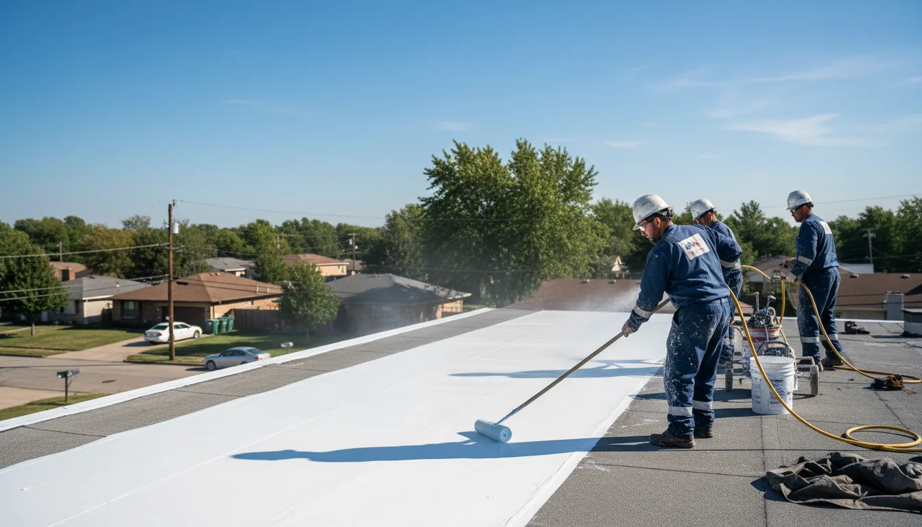 Commercial roof coating in Lansing, NC near me